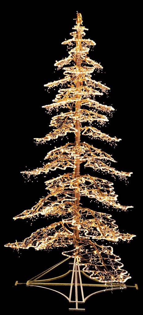 Illuminated Wide Leaf Tree, 3m