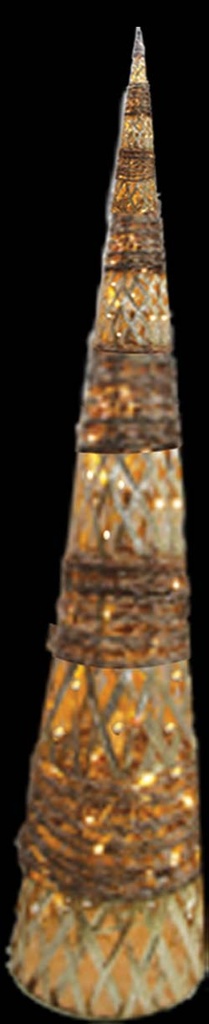 Illuminated Lattice Spire Cone, 2.4m