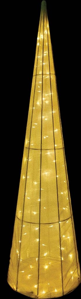Light-Up Fabric Cone Tree, 4' to 10'