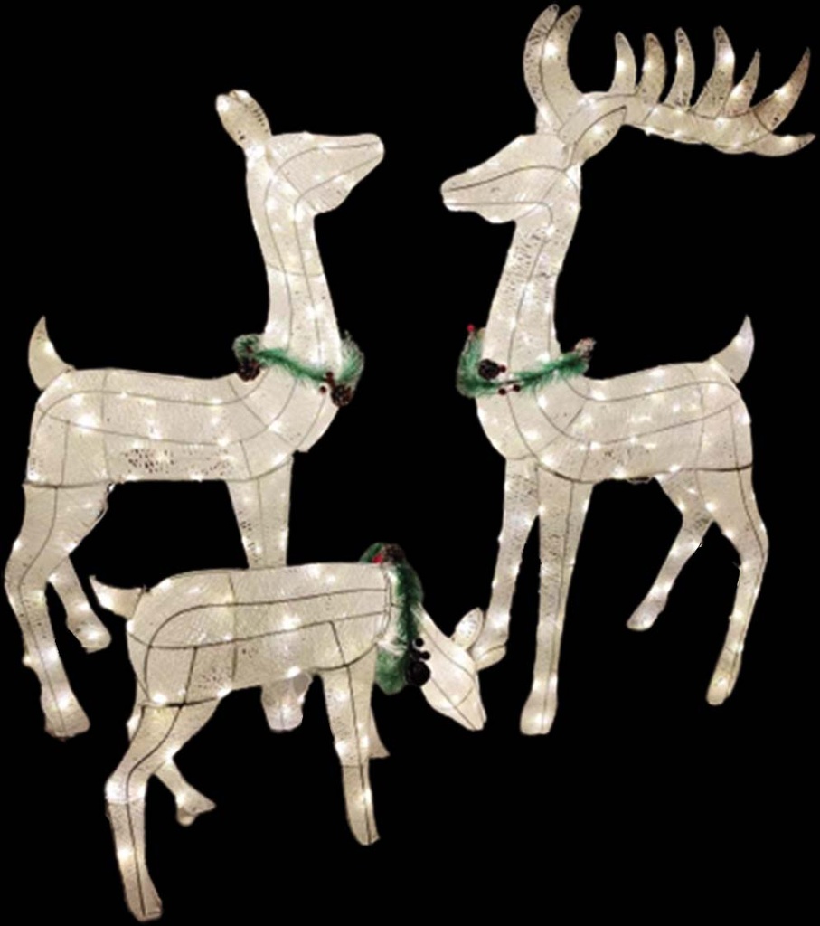 Light-Up Family of Reindeer, 71-132cm