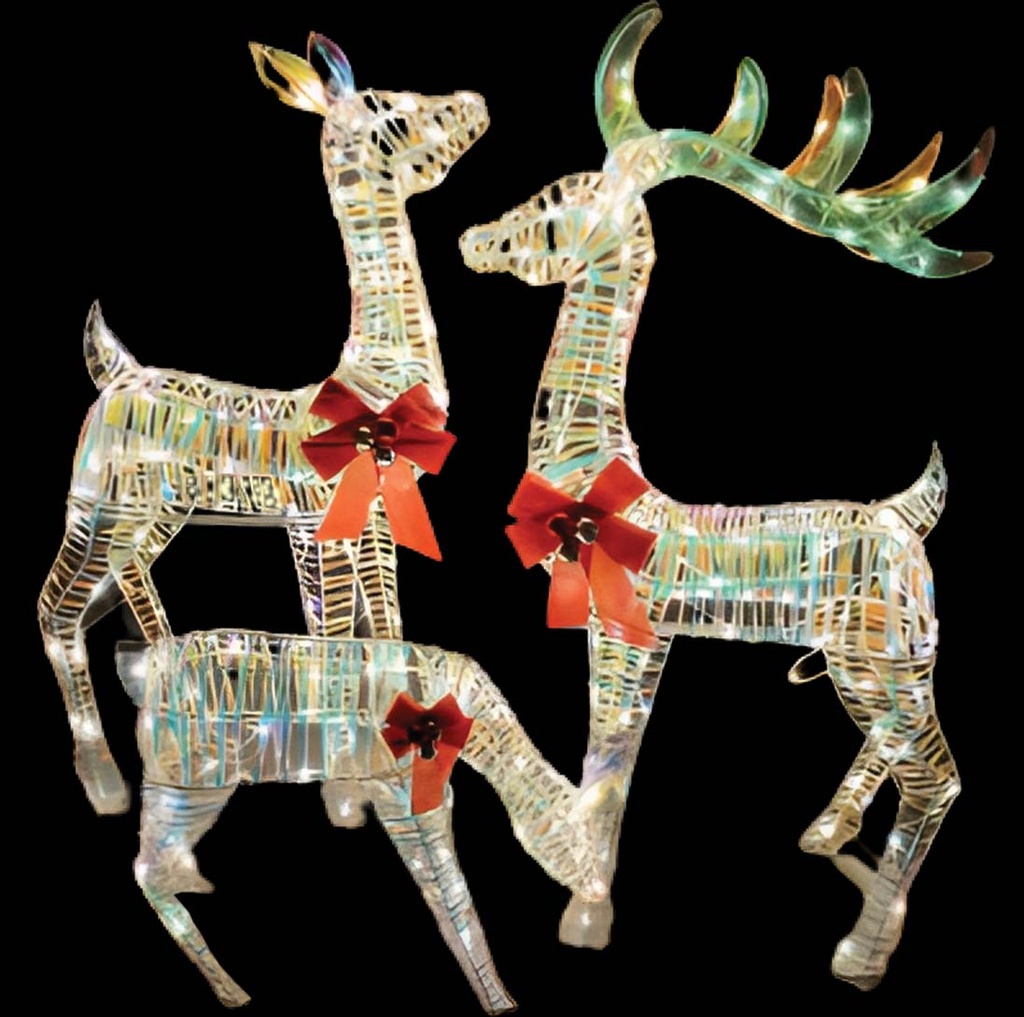 Light-Up Family of Reindeer, 71-132cm