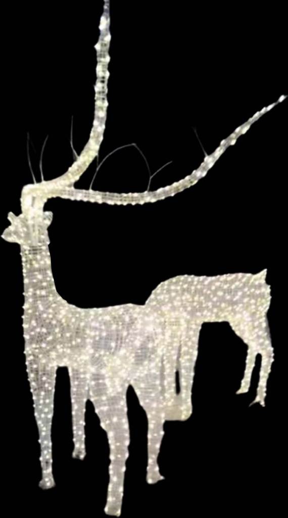 Light-Up Male & Female Deer, 1.2m & 3.5m