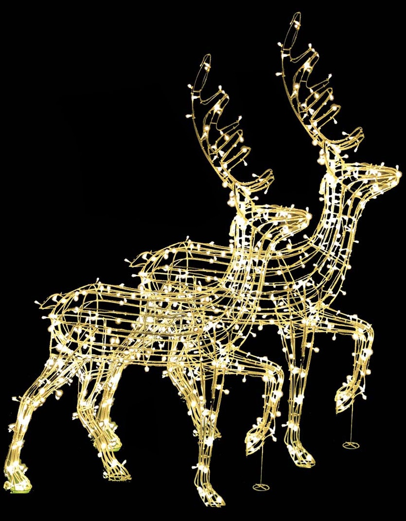 Light-Up 3D Reindeer, 1.4m