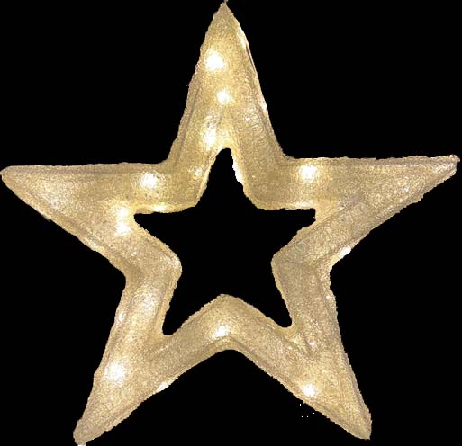 Light-Up 3D Star, 40cm