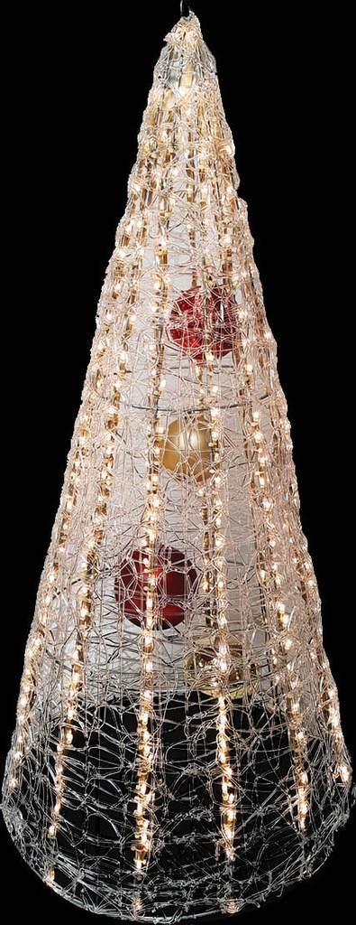 Light-Up Acrylic Cone, 75cm