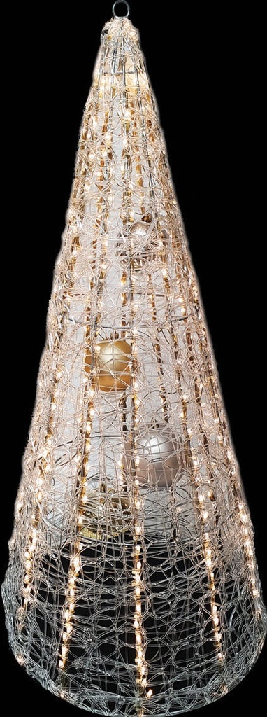Light-Up Acrylic Cone, 75cm
