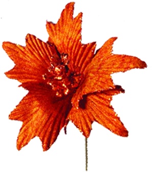 Artificial Poinsettia, 14cm
