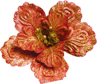 Glittered Poinsettia, 28cm