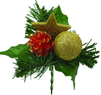 Festive Ornament Pick, 18cm