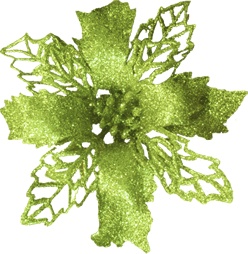Glittered Poinsettia, 10cm