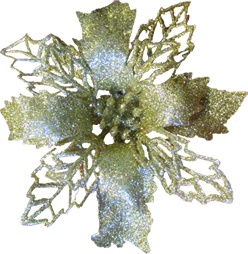 Poinsettia Lace Petal, 10cm