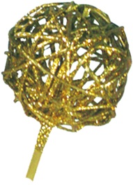 Glittered Lata Ball, 12cm