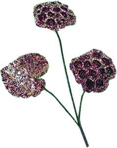 Glittered Lotus Pod Spray, 45cm