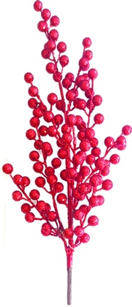 Glitter Branch Berry Pick, 75cm