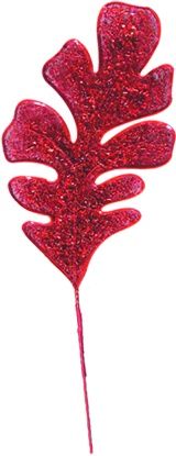 Glittered Leaf, 65cm