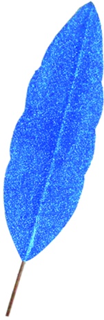 Glitter Leaf Stem, 88cm