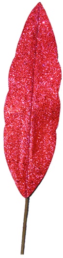 Glitter Leaf Stem, 88cm