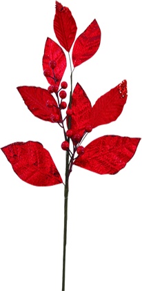 Leaf Berry Spray, 65cm