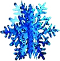 Jumbo Snowflake Whirl, 1.2m
