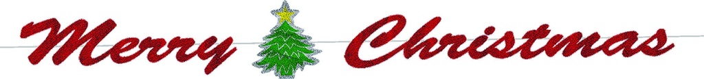 Merry Christmas Banner, 1.8m