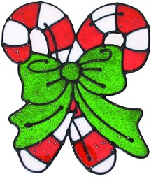 Candy Cane Sticker, 20cm