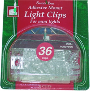 Mini Light Clips with Adhesive Mount