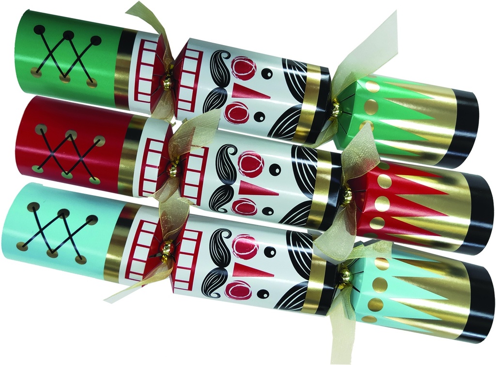 Classic Crackers with Nutcracker Design, 12"
