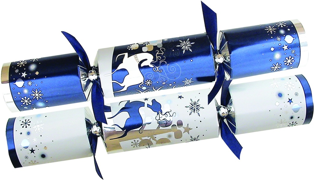 Luxury Crackers with Reinder & Snowflake Design, 12"