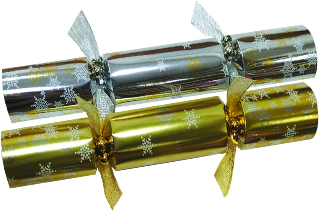 Luxury Crackers with Snowflake Design, 12"