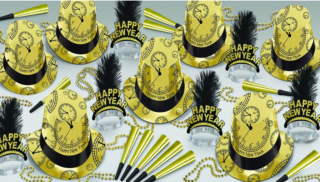 Golden New Year's Eve Times Assortment for 50