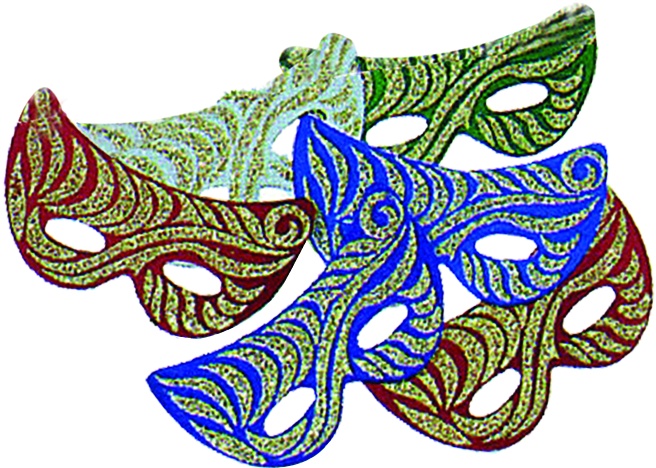 Glittered Foil Eye Mask