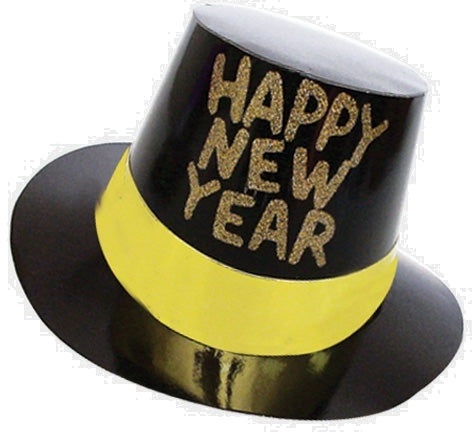 Foil Glittered HNY Hat