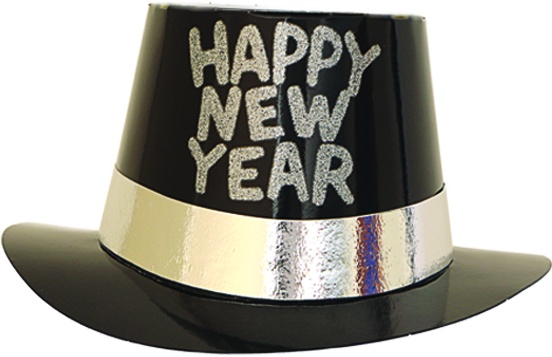 Foil Glittered HNY Hat