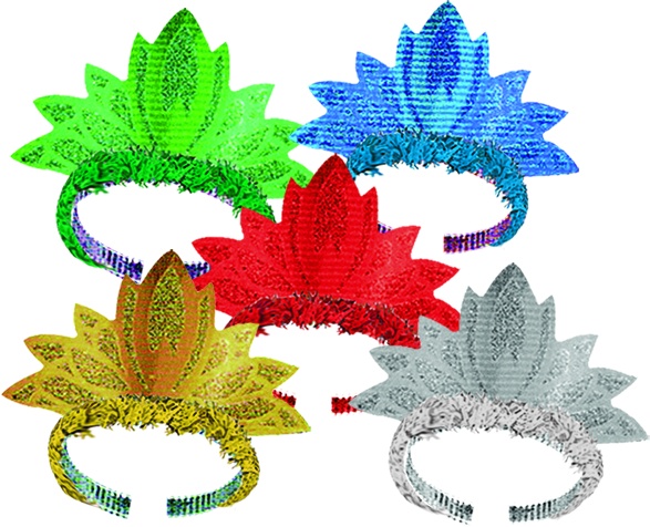 Glittered Foil Tiara