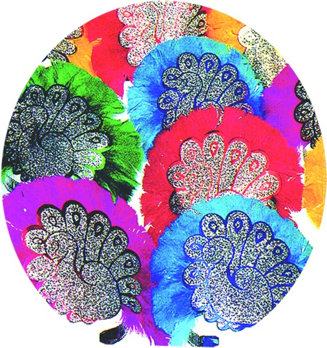 Glittered Feather Tiara