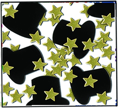 Fanci-Fetti Top Hats and Mini Stars, 28g