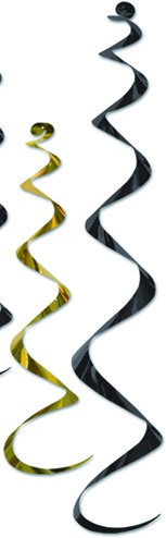 Foil Spiral Streamers, 60-90cm