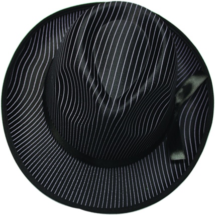 Pinstripe Fedora Hat