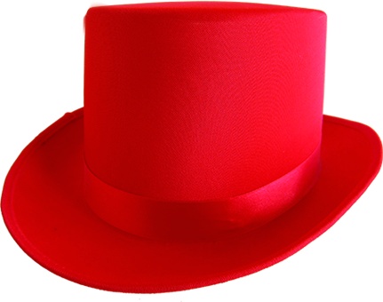 Satin Self-Band Top Hat
