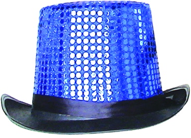 Sequin Crown Top Hat