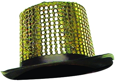 Sequin Crown Top Hat