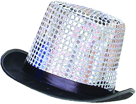 Sequin Crown Top Hat