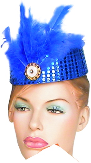 Sequin Feather Fascinator