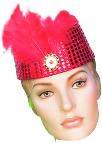 Sequin Feather Fascinator