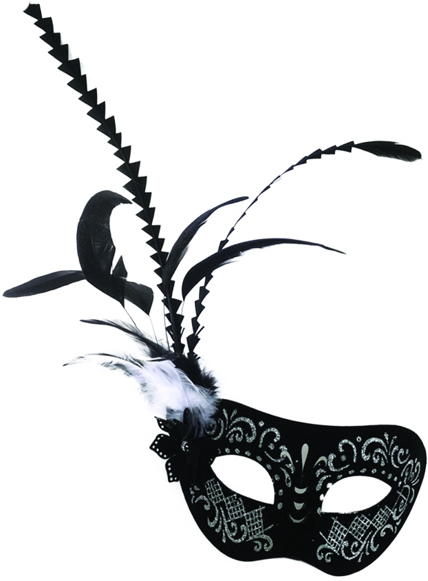 Feather Mask Zigzag Plume