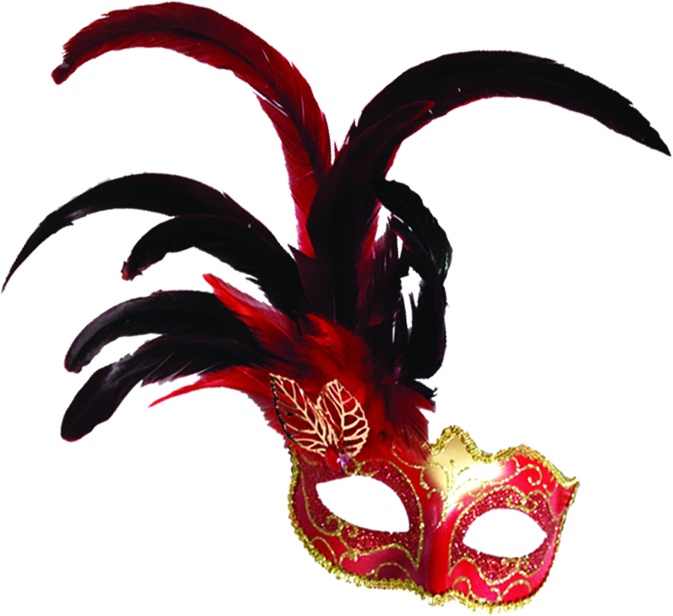 Feather Mask Leaf Plume