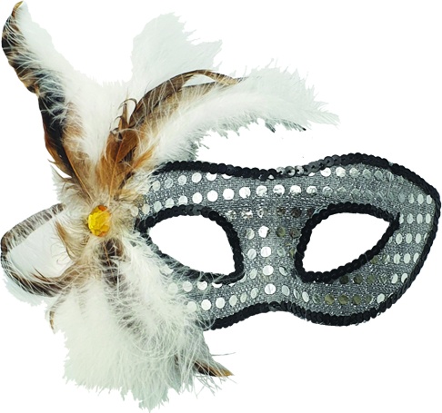 Feather Mask Barred Side Spray