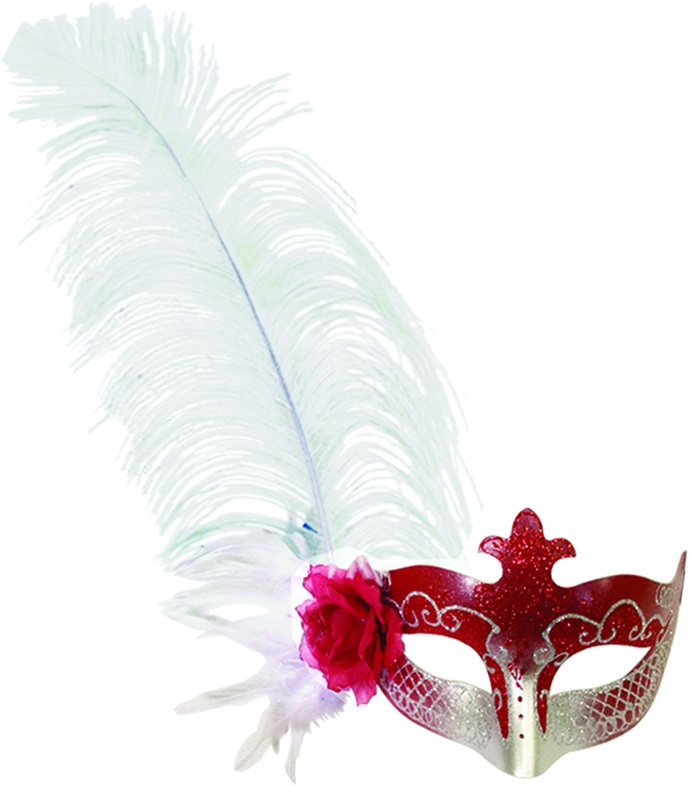 Feather Mask Crest Plume
