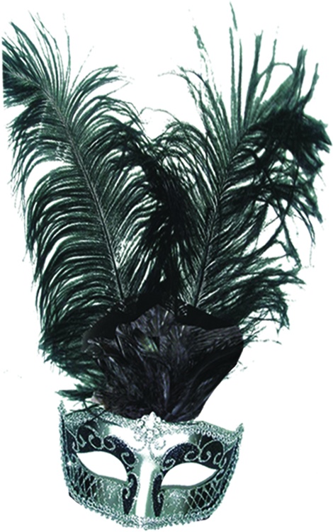 Feather Mask Central Fan Plume