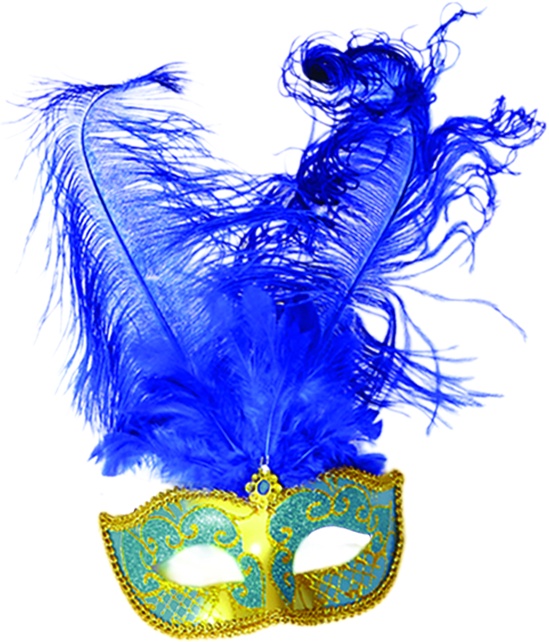 Feather Mask Central Fan Plume
